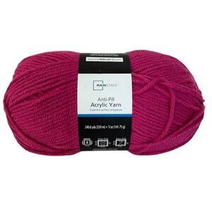 Mainstays Anti-Pill Acrylic Yarn Pink 5oz 240.6 Yards